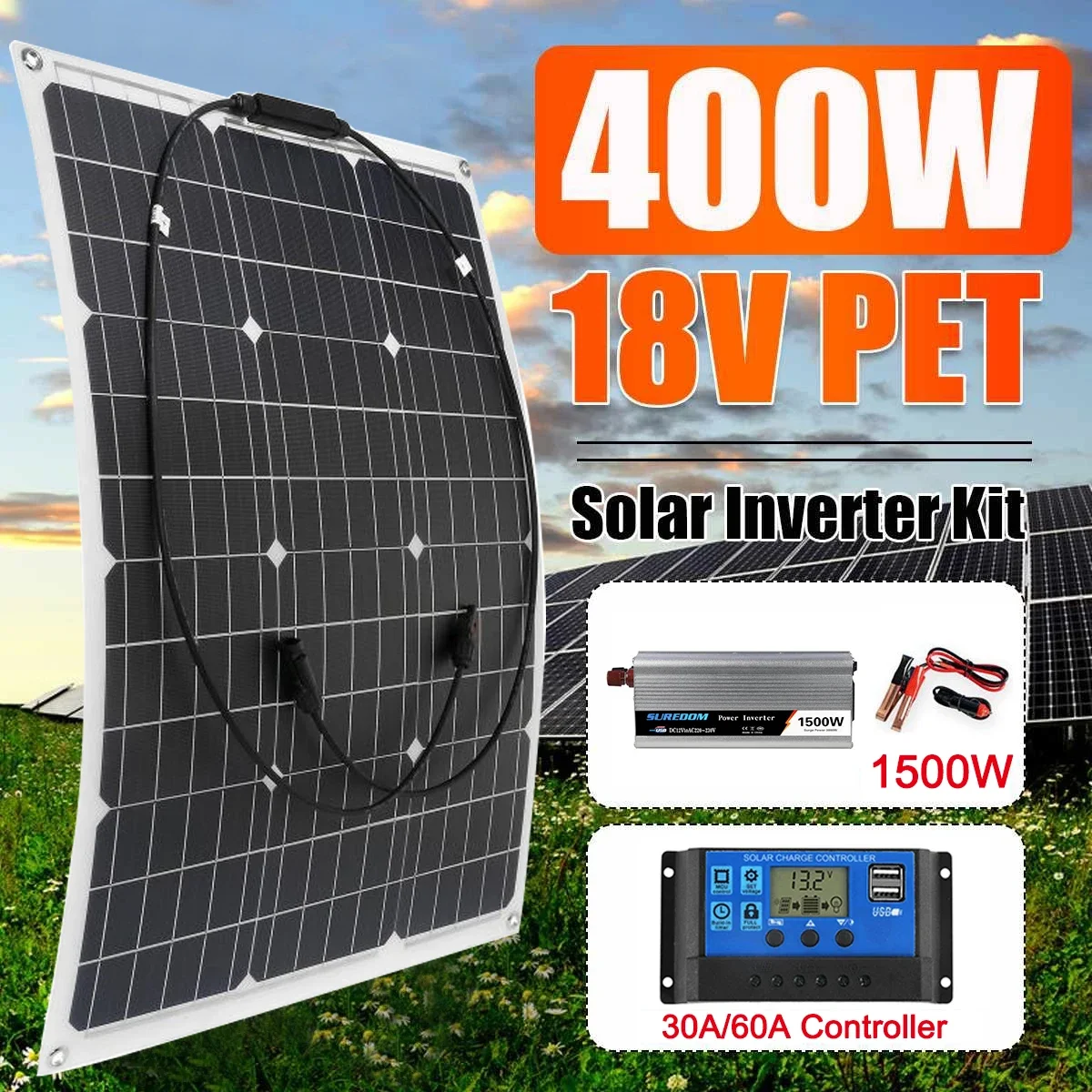 Rv Solar Kit 400W - 220V Solar Power System 400W Solar