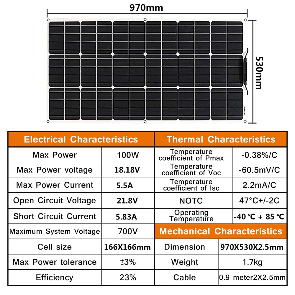 100 Watt Solar Panel 200w 300w - Rv Solar Kit 400W ulasan dan harga