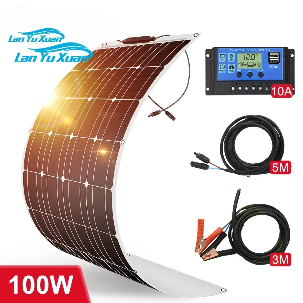 18V 100W 200W 400W Flexible So - Rv Solar Kit 400W ulasan dan harga