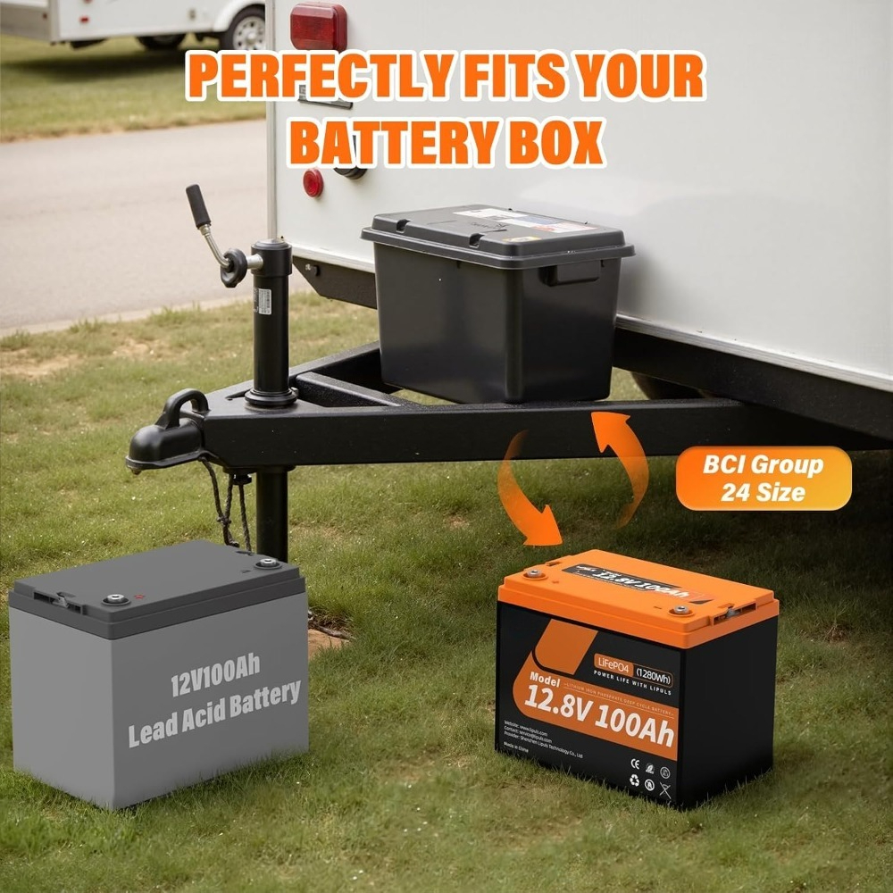 12.8V 100Ah Group 24 LiFePO4 B - Lithium Battery 100Ah ulasan dan harga