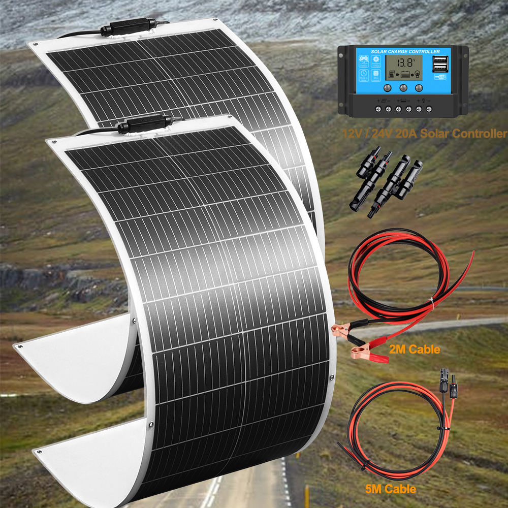 500W 400W 200W 100W Flexible S - Rv Solar Kit 400W ulasan dan harga
