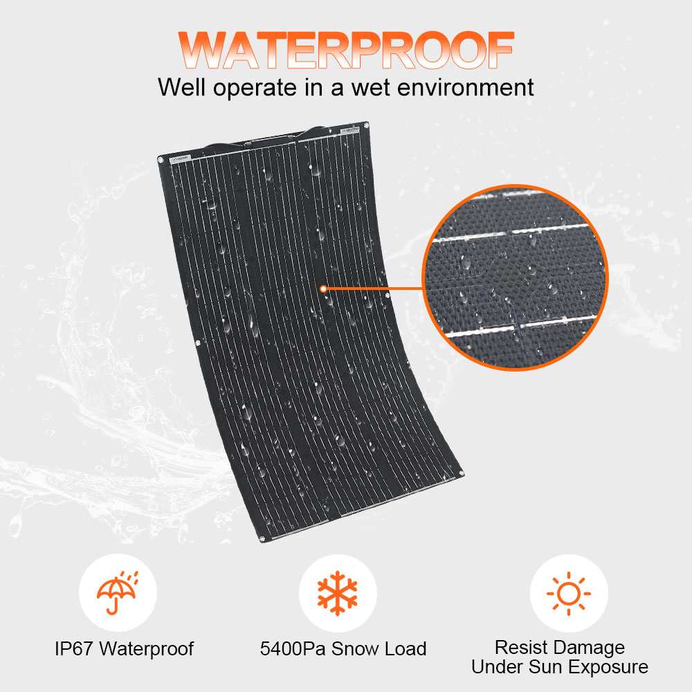 12v Solar Panel etfe Waterproo - Rv Solar Kit 400W ulasan dan harga