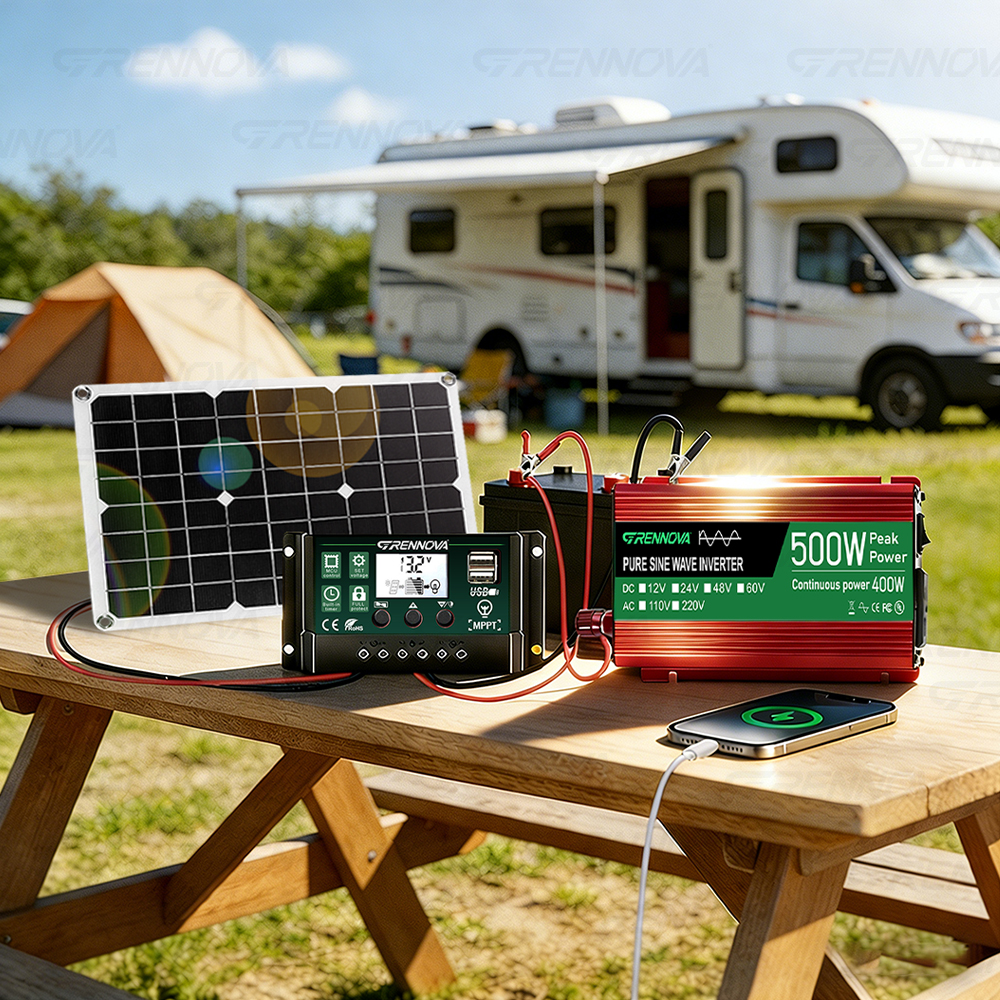 Complete Pure Sine Wave Solar  - Rv Solar Kit 400W ulasan dan harga