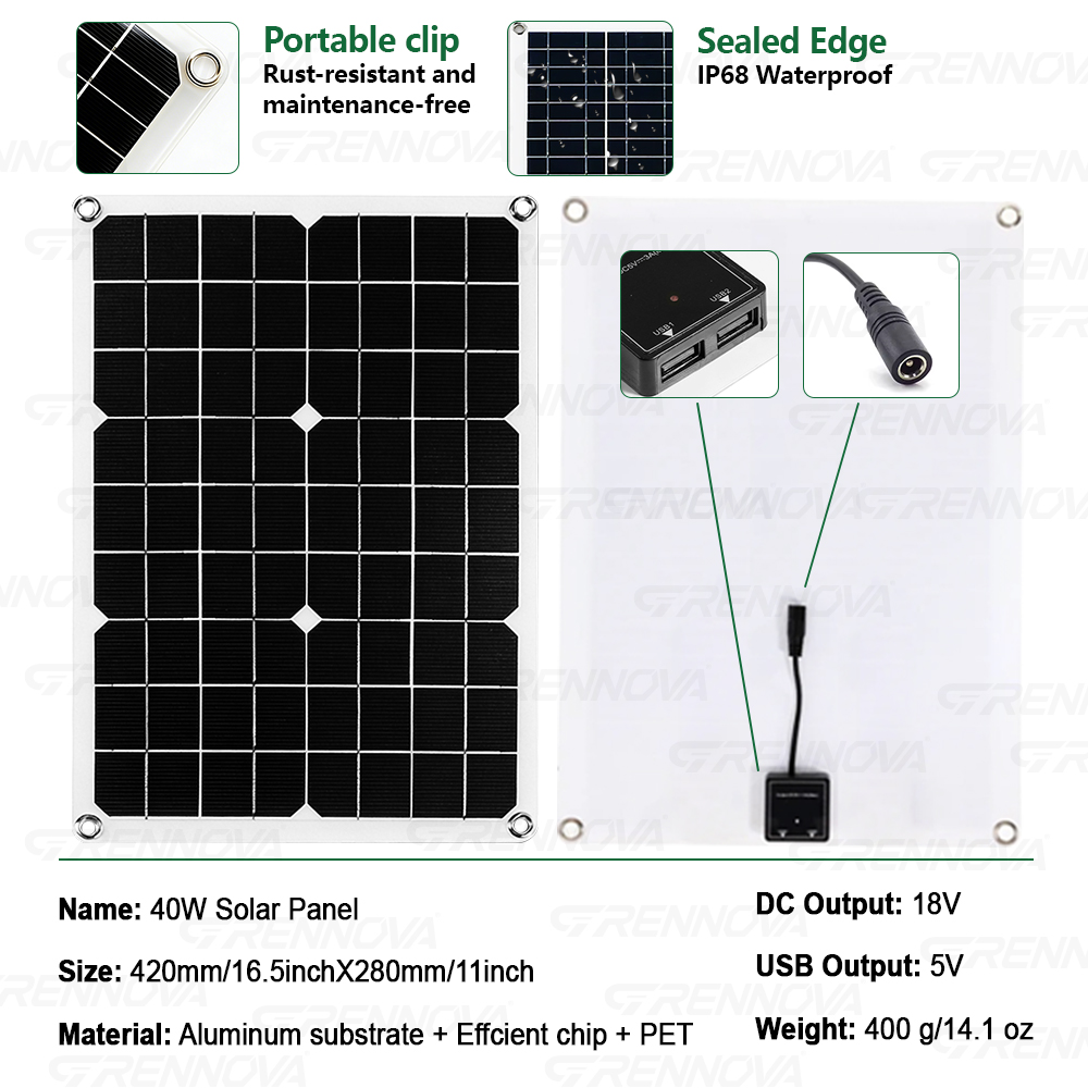 Complete Pure Sine Wave Solar  - Rv Solar Kit 400W ulasan dan harga
